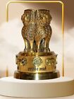Brass Ashoka Emblem India 3" Ashok Chakra Pillar Home Office Souvenir Gift India
