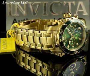 NUEVO Reloj Invicta Hombres 48mm Pro Diver Cronógrafo de Buceo Acero Inoxidable ESFERA VERDE St. - Imagen 1 de 10