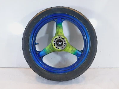 Llanta y neumático delantero verde Kawasaki ZR-750 ZR750 ZR-7S ZR7 2000-2005 Foto 1 de 4