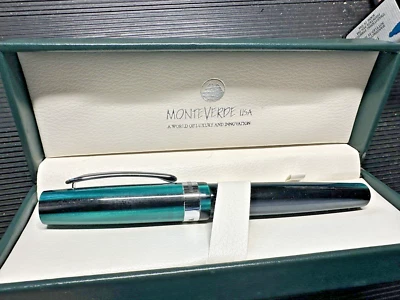 Pluma Estilográfica Monteverde Árboles del Mundo, Verde Secuoya Gigante, Totalmente Nueva Foto 1 de 4
