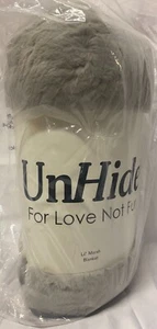 UnHide~ Lil' Marsh 60”x80", Faux Fur Blanket, Greige, NEW! - Picture 1 of 6
