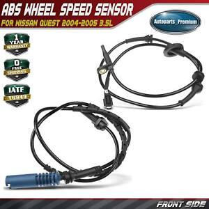 Front Left & Right Side ABS Wheel Speed Sensor for Nissan Quest 2004-2005 3.5L