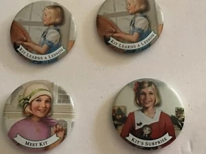 Four. American Girl 1995 Pleasant Company Pinback Button Pins Kit - Picture 1 of 3
