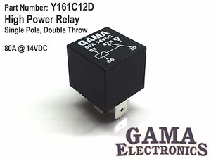High Power 80 Amp Relay Single Pole, Double Throw - Y161C12D - Bild 1 von 3