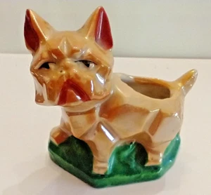 Vtg Lusterware Japan Bulldog Pincushion - Picture 1 of 5