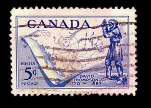 Canada 1957 /SC 370 / Explorer David Thompson / Used - Picture 1 of 1