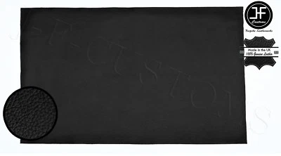 AFORCE AUTO SCHWARZES LEDER 25cm x 50cm QUALITÄT TOP GENARBT ECHTLEDER BASTELN AUTOMOBILE