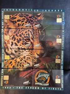 '95 Jacksonville Jaguars Temporada Inaugural $50 Primera Unión Rompecabezas de Tarjetas en Efectivo - Imagen 1 de 7