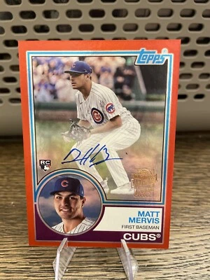 2023 Topps Archives - 1983 Fan Favorite Autographs Red Foil Matt Mervis /10! - Image 1 of 2