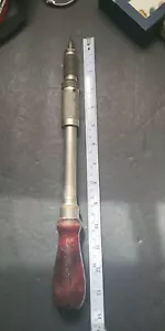 Antiguo taladro destornillador mango multiherramienta de madera Millers Falls 1926 13,5" 610A - Imagen 1 de 9