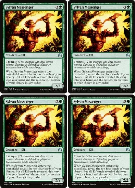 MTG - 4x SYLVAN MESSENGER - Magic Origins (U) - Image 1 of 1