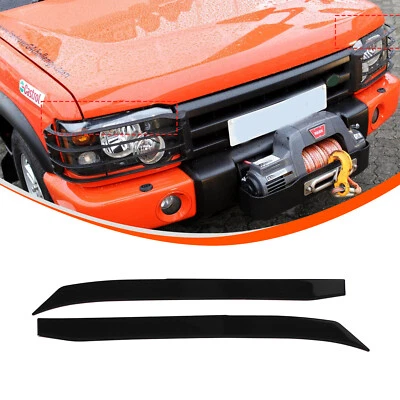 Pegatina PVC negro brillante para cejas de faros para Land Rover Discovery 2 1998-2003 Foto 1 de 4