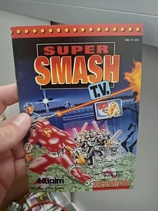 Super Smash T.V. Super Nintendo SNES Instruction Manual Booklet ONLY - Picture 1 of 3