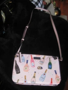 Neu Kate Spade New York Umhängetasche Dawn Pink Nylon Champagner Dreifachzwickel - Bild 1 von 16
