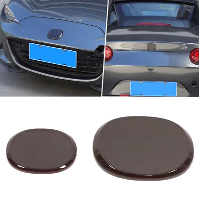 2 peças adesivo de capa emblema emblema emblema frontal traseiro para Mazda MX-5 Miata 2016-2023 preto - Imagem 1 de 4