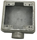 FS32 CROUSE HINDS TYPE 2 1-INCH CAST IRON CONDULET 2-GANG CAST DEVICE BOX WITH N