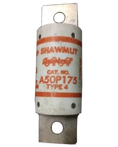 Fusibile raddrizzatore A50P175 Gould Shawmut 175A 500V tipo 4 -Cross con KBH, FWH --SES - Foto 1 di 1