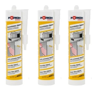 3er Set Förch Powerkleber Hybrid, weiß, Kartusche a´450g - Bild 1 von 1