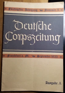 Deutsche Corpszeitung - DCZ - 1933 Nr. 5 - KSCV / Studentika - Picture 1 of 3