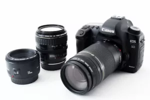 Canon EOS 5D Mark II 21.1MP 50/28-105/75-300mm [Exc w/8GB,Strap Japan [065] - Picture 1 of 11