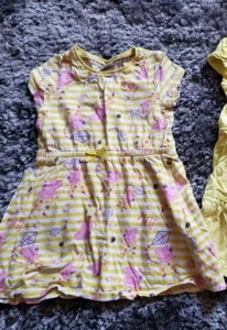 Peppa Pig Striped Yellow Dress 3 - 4 Years - Picture 1 of 3