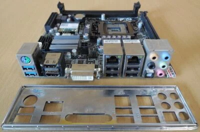 Gigabyte GA-B75N Rev1.0 Mini ITX Mainboard +Blende Intel B75 Sockel 1155* m1087 - Bild 1 von 3