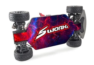 CHASIS DE COCHE DE RADIOCONTROL SWORKZ CALIDAD CHASIS PEGATINA PIEL HPI TRAXXAS LOSI - Imagen 1 de 2