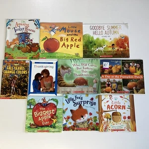 Thanksgiving Holiday Pumpkin Day Care Preschool Kindergarten 10 Book Lot - Bild 1 von 4