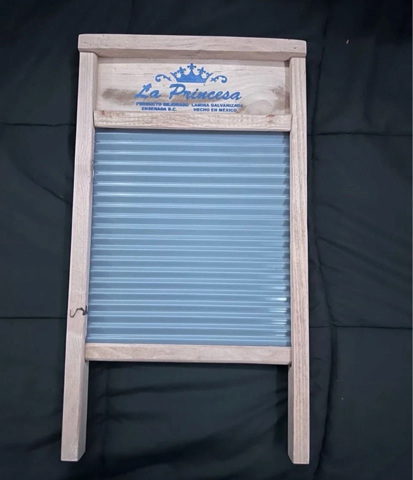 Lavadero de madera tabla de lavar lavandería chapa galvanizada vintage Foto 1 de 1