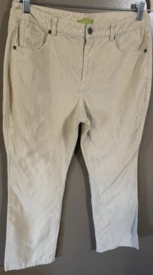 Sigrid Olsen Pantalón Pana Mujer Color Crema Talla 10’s Foto 1 de 4