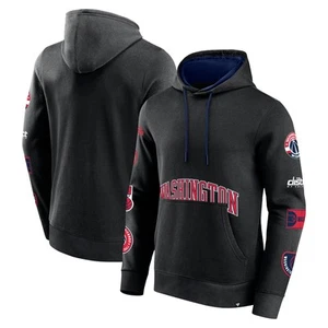Sudadera con capucha suéter negra para hombre Fanatics Washington Wizards Home Court - Imagen 1 de 3