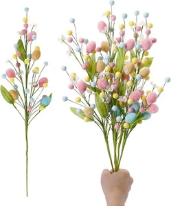 RoseCraft Artificial Easter Flower, 5 Pcs Colorful Egg - Picture 1 of 7
