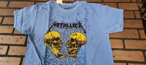 METALLICA - 2022 blaues "Live In Concert 92" Distressed T-Shirt ~nie getragen~ XS S M - Bild 1 von 4