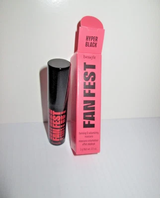 Benefit Fanfest Fanning & Volumizing Mascara - Hyper Black 3g Travel Size Boxed - Image 1 of 2