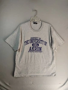 University of Akron Zips Shirt Adult XL Gray Athletic Department Short Sleeve - Picture 1 of 10