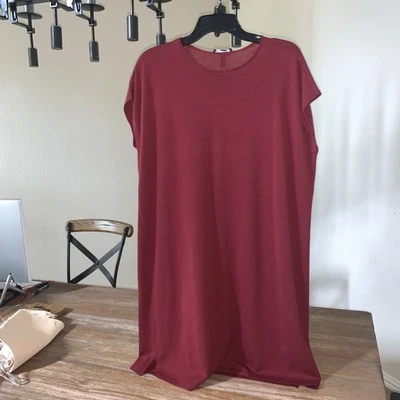 Nuevo con etiquetas Vestido Eileen Fisher RDCDR Lavable Lana Crepé Cuello Redondo Talla M/M Precio de venta sugerido por el fabricante $328 Foto 1 de 4