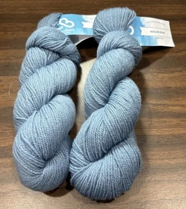 Cloudborn Highland Sport Yarn  100% Wool  #2 Sport  Dolphin Blue  50g - 2 hanks - Picture 1 of 4