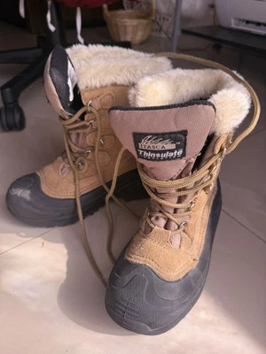 Itasca Thinsulate - Botas de Invierno Cálidas de Cedro - Damas, Color Tostado y Negro - Talla 6 Foto 1 de 4