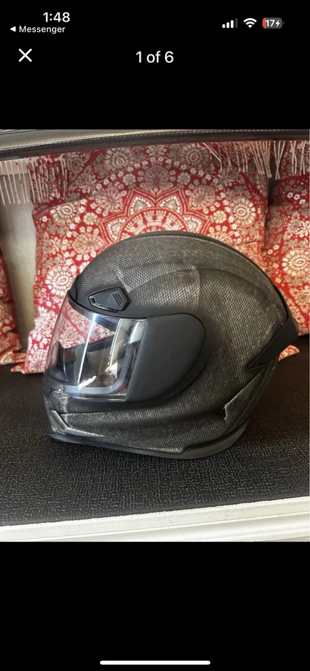 Icon Airframe Pro (CONSTRUCT) Motorcycle Helmet (BLACK) Medium - Image 1 of 3