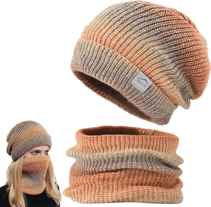 2er Set Mütze Schal Damen Winter - Warme Hut für Männer und Frauen - Bild 1 von 7
