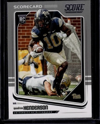 2018 Score Scorecard #405 Quadree Henderson Pittsburgh Panthers - Image 1 of 2