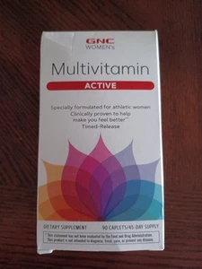 New Sealed GNC Women's Active Multivitamin, 90 Caplets- 45-Day Supply 10/25  - Picture 1 of 4