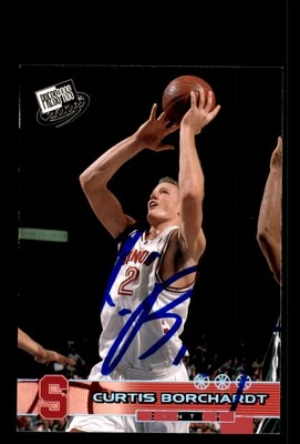 Signed Basketball Card Auto Curtis Borchardt 2002 Press Pass #R4 Stanford - Image 1 of 2