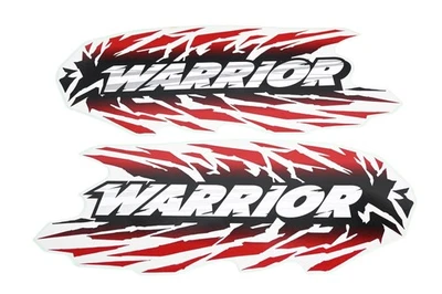 New OEM Yamaha 3GD-2165A-F0-00 Warrior Rear Fender Graphic Decal Kit NOS - Image 1 of 3