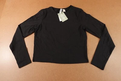 Camiseta deportiva corta H&M Dividida para mujer talla grande calce ajustado negra manga larga nueva con etiquetas Foto 1 de 4