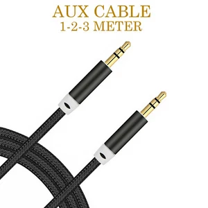 1M a 3M Auriculares Cable Auxiliar Audio Plomo 3,5 mm Jack a Jack Estéreo PC Coche Macho - Imagen 1 de 12