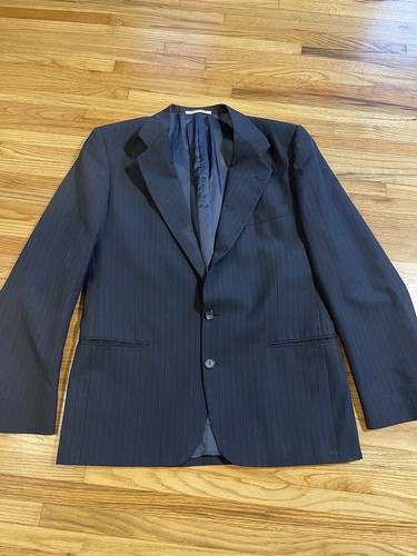 SAINT LAURENT (YSL) Giacca blazer YSL uomo blu gessato YVES SAINT LAURENT giacca tuta sportiva cappotto LEGGI