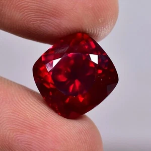 Natural Certified 17.90 Ct Blood Red Ruby Tanzania Cushion Cut Loose Gemstone - Picture 1 of 6