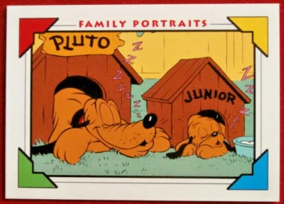 Disney COLLECTOR CARDS - Card #134 - PLUTO JUNIOR - IMPEL 1991 - Image 1 of 2