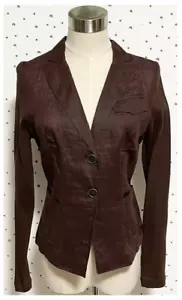 Authentic Luxury Brunello Cucinelli Knit Switching Thin Ramie Hemp Linen Jacket - Picture 1 of 8